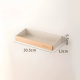 Metal & Wooden Shelf 30 cm